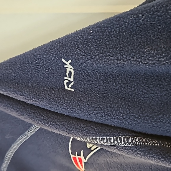 Rbk NFL New England Patriots Fleece Zip Up Jacket Women's Large Blue White & Red - Picture 6 of 12